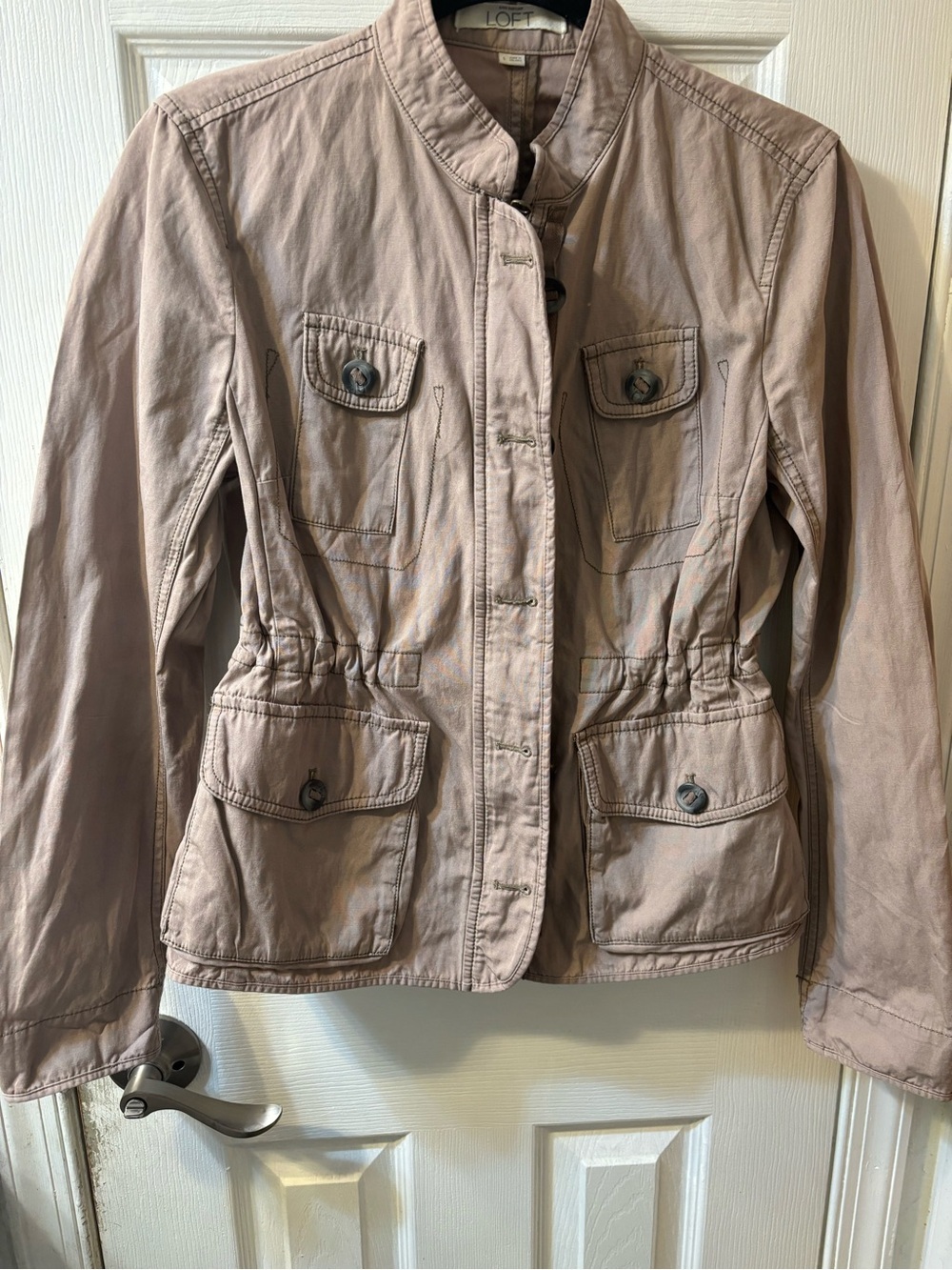 LOFT Lightweight Utility Jacket - Blush Taupe